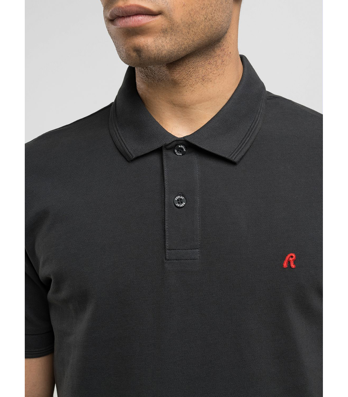 ガーメントダイ コットンピケ ポロシャツ 詳細画像 ブラックボード 3